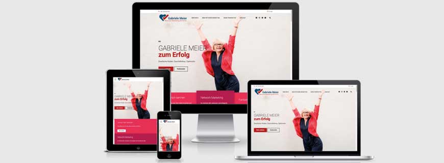 Launch der Website für Gabriele Meier